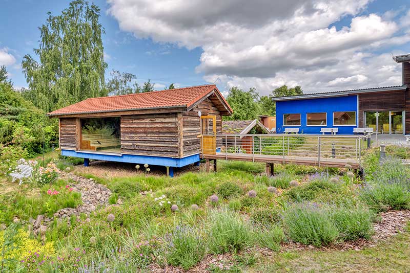 Sauna auf dem Aquariumgelände