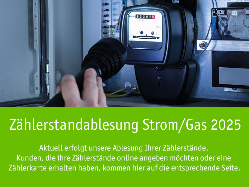 Jetzt Zählerstände abgeben. mobile Version